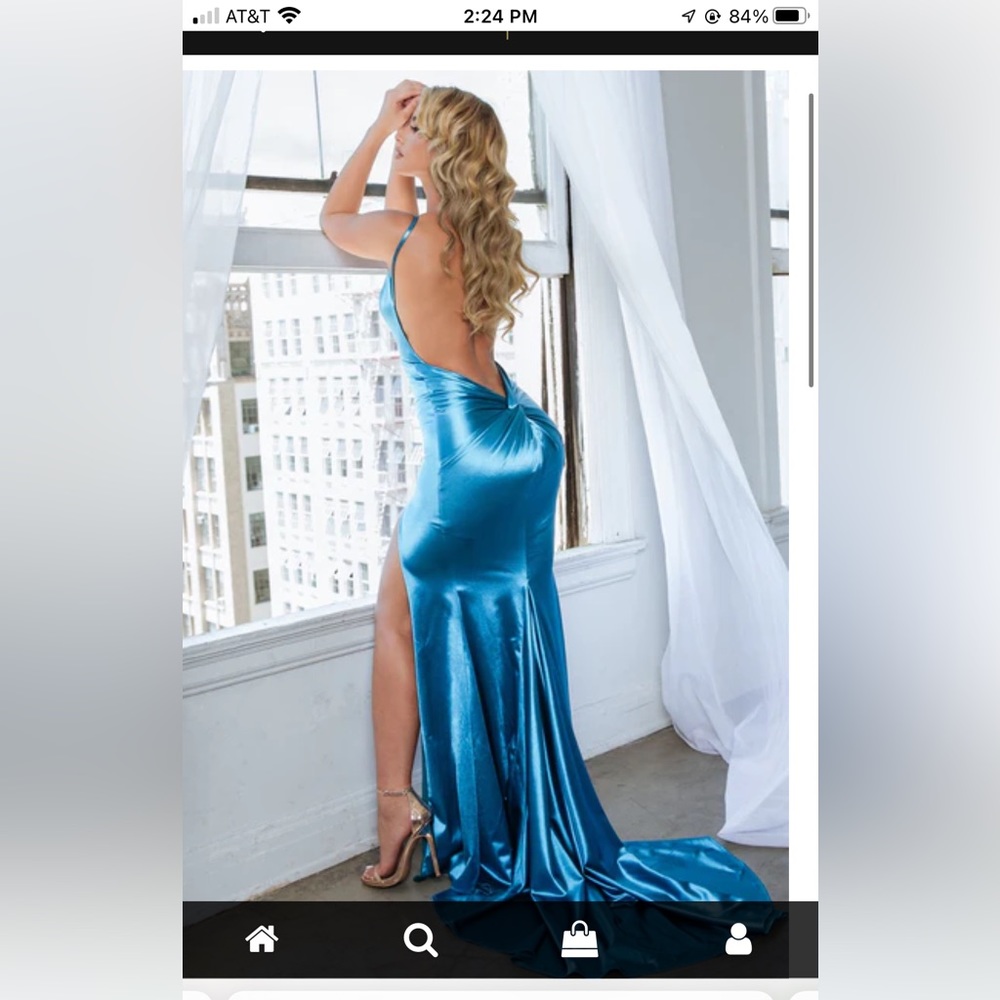 Abyss By Abby Blue/teal dress prom dress sexy